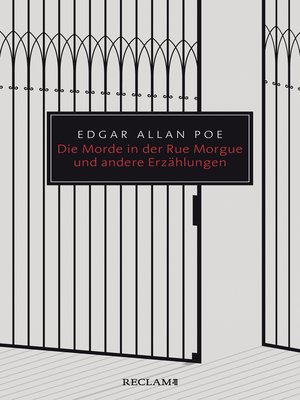 cover image of Die Morde in der Rue Morgue und andere Erzählungen